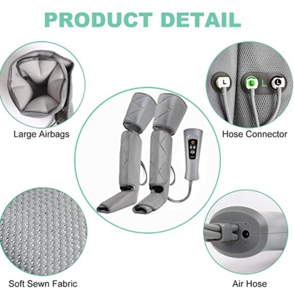 Leg Massager Circulation Relaxation, Air Compression Calf Feet Thigh🤩 - Picture 5 of 6